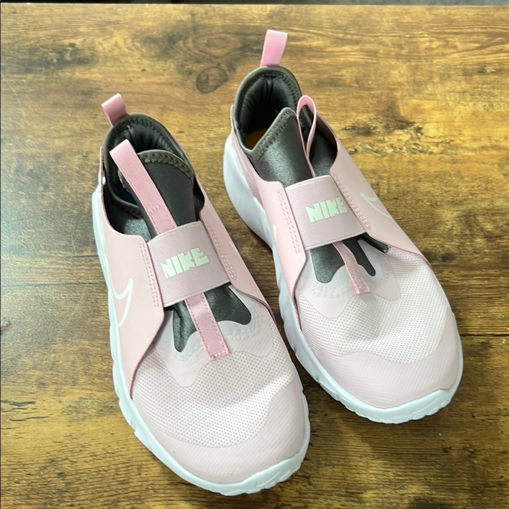 Nike Pink and Gray Slip-On Sneakers
